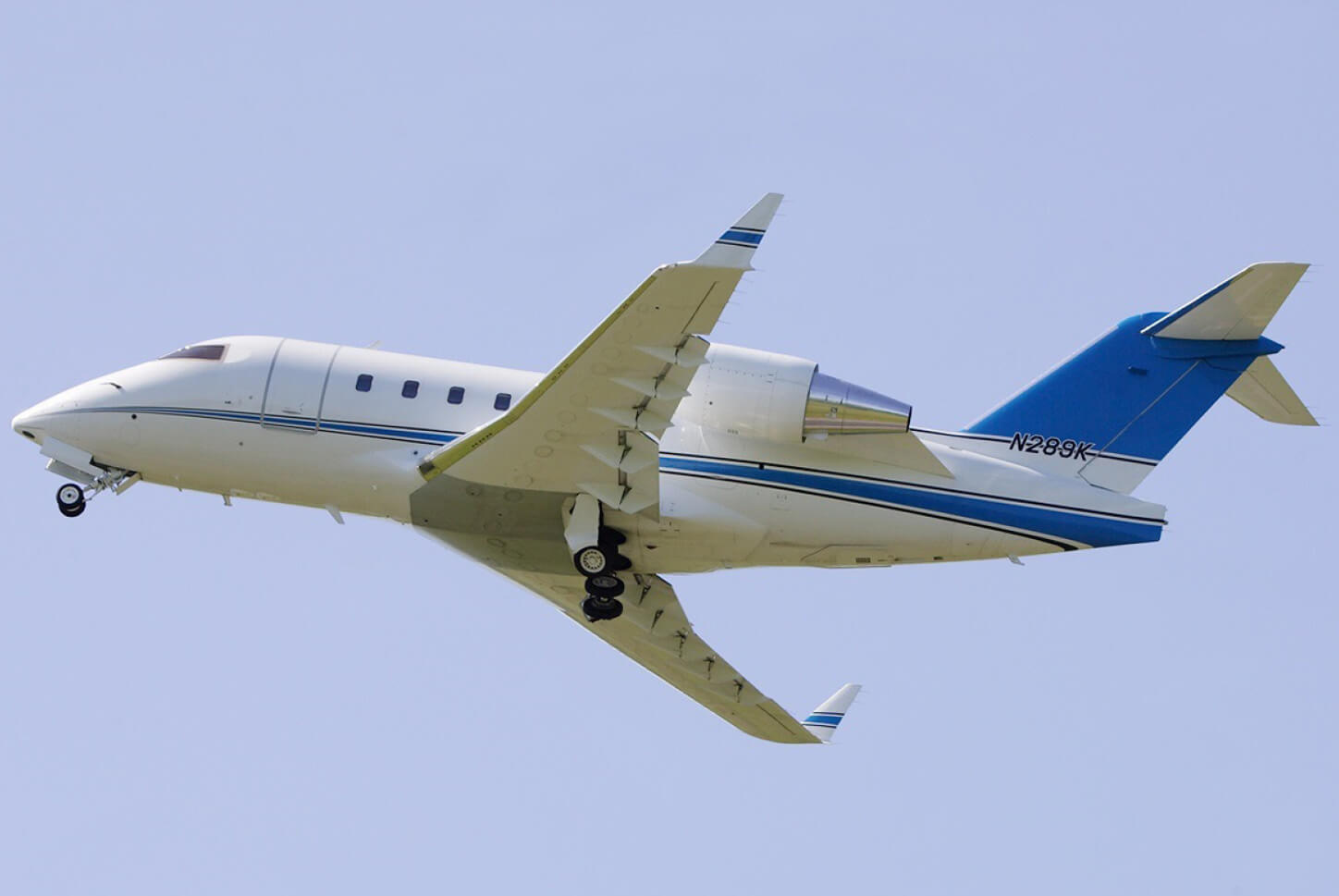A Cl601 Model in Air With Shot taken From Ground Level